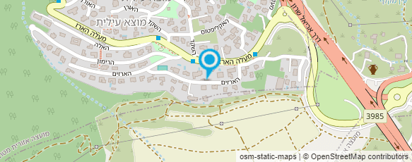 מפת הגעה אל אופיר שטלצר-פיתוח נוף