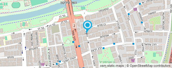 מפת הגעה אל מנחם שטיין - טניס שולחן