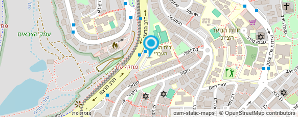 מפת הגעה אל בית הנוער העברי