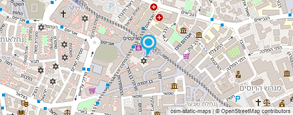 מפת הגעה אל רונן ג'מבה - תוף ירושלמי