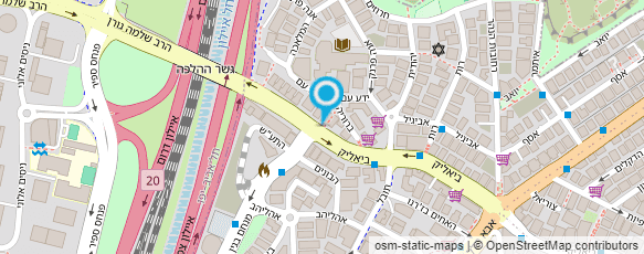 מפת הגעה אל מיכל יוגב - מודעות בתנועה