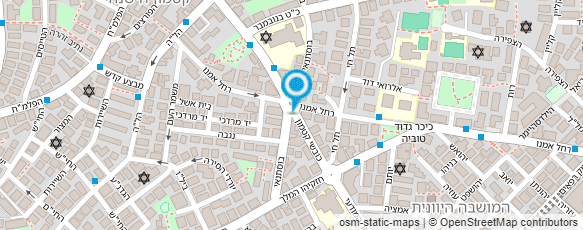 מפת הגעה אל עו''ד עוז בן-מיכאל