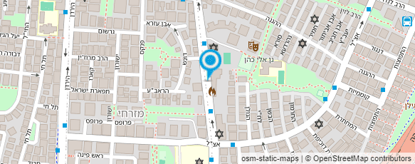 מפת הגעה אל מועדון טניס רמת-גן