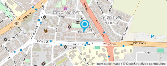 מפת הגעה אל בית התפילין והמזוזה