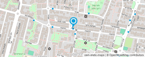 מפת הגעה אל מרכז יום לקשיש - רעננה