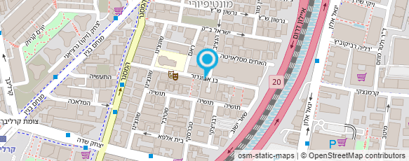 מפת הגעה אל אסיף ברמן אדריכל נוף