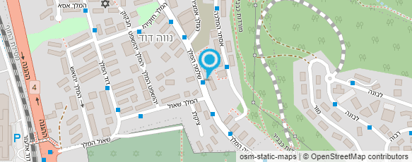 מפת הגעה אל בית מרחץ - נווה דוד