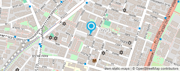 מפת הגעה אל ד"ר הופמן בנימין