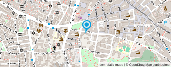 מפת הגעה אל בית הלל מבחר הספר