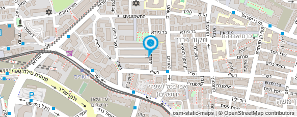 מפת הגעה אל מתנה מירושלים