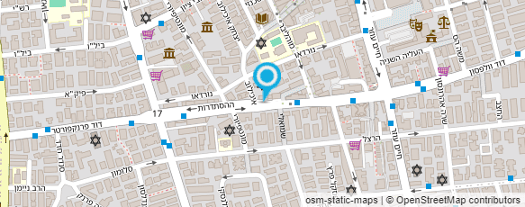 מפת הגעה אל סלון גלוריה