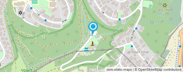 מפת הגעה אל גן לאומי בית שערים