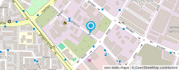 מפת הגעה אל הרשות הארצית לכבאות והצלה