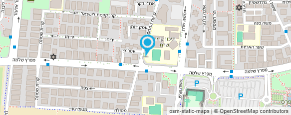 מפת הגעה אל ספרית קרית שרת