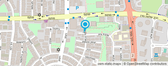 מפת הגעה אל ד"ר שסקין בלצן רויטל