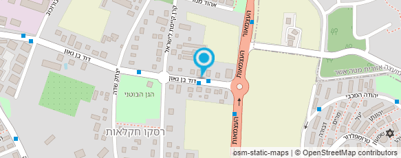 מפת הגעה אל גן בוטני זיאולוגי