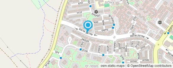 מפת הגעה אל אסף רוזנטל- מורה דרך; מדריך טיולים