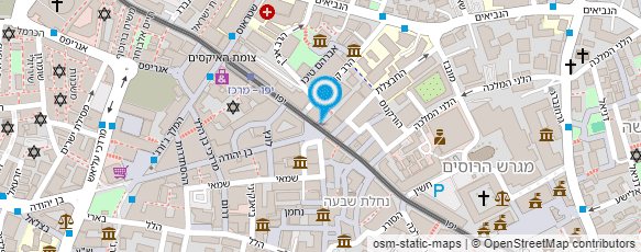 מפת הגעה אל אכסניית ירושלים