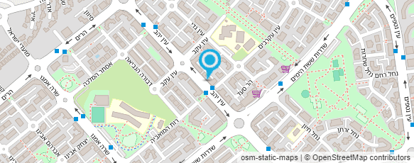 מפת הגעה אל גינון אבי- החיים בירוק