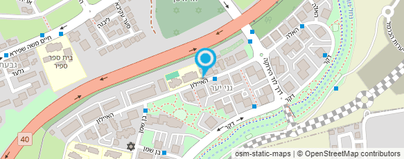 מפת הגעה אל מתנ"ס גני יער