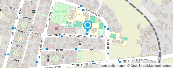 מפת הגעה אל מתנ"ס גני אביב