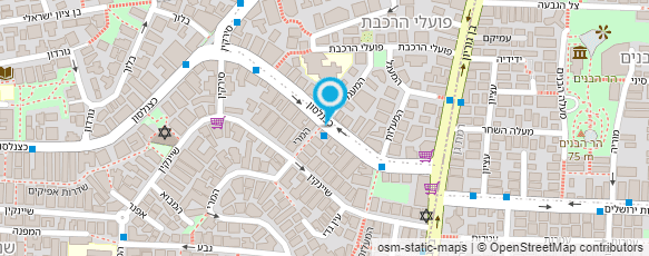 מפת הגעה אל קליניקה לטיפולי פנים וגוף-סוזאנה