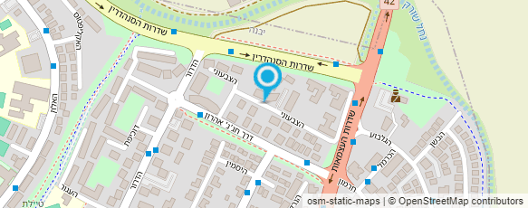 מפת הגעה אל אשר מורה ליסודי וחטיה"ב