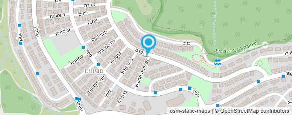 מפת הגעה אל אדמונית החורש - חדרי אירוח