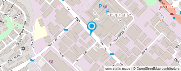 מפת הגעה אל מרכז הרכב