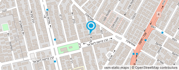 מפת הגעה אל אופיר שוש - מאבחנת בצבעים