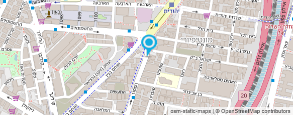 מפת הגעה אל אגודת מזון לחיים