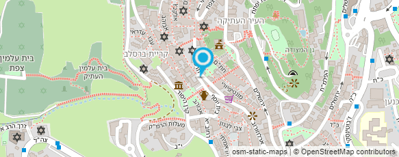 מפת הגעה אל ייקבי צפת העתיקה בע"מ