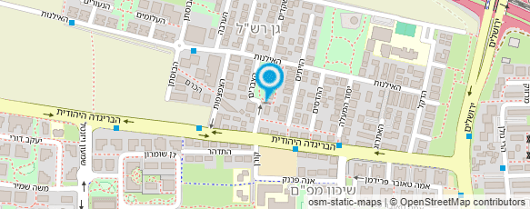 מפת הגעה אל עזרה - איגוד דוברי אנגלית