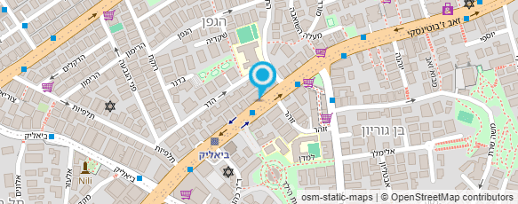 מפת הגעה אל יערה שחם - מורה ליוגה