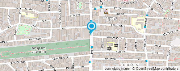 מפת הגעה אל יפעת שוורצברג - מורה ליוגה