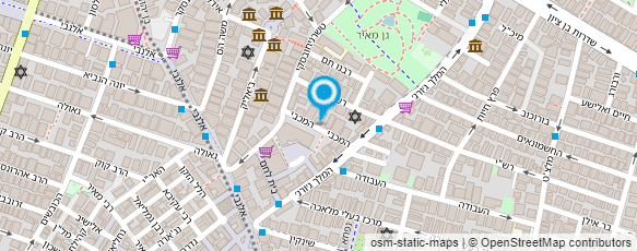 מפת הגעה אל מירב גיטלזון עיצוב גרפי