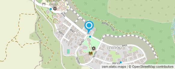 מפת הגעה אל מערות חצר המלכה