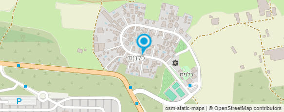 מפת הגעה אל בקתות הגן הירוק