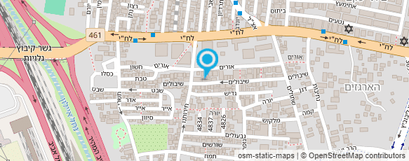 מפת הגעה אל ארגון הבריאות והכושר הישראלי