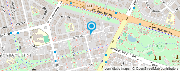 מפת הגעה אל בית-ספר לצורפות מוטי בלנק