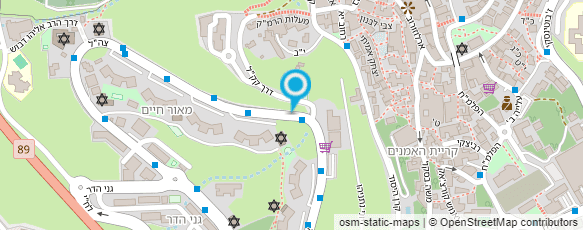 מפת הגעה אל "אמונה" מעון יום