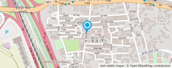 מפת הגעה אל היי גלאס - מקלחונים