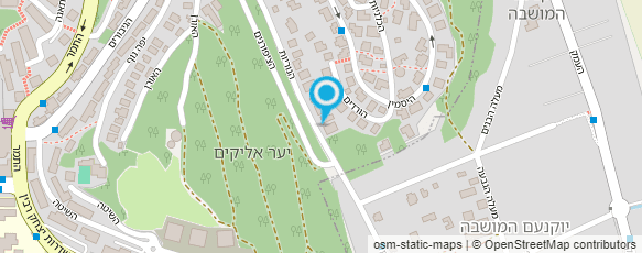 מפת הגעה אל גן עץ חיים