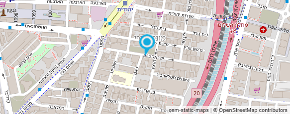 מפת הגעה אל מיכל גור-צלמת אדריכלות