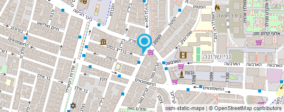 מפת הגעה אל מכבסה בשירות עצמי