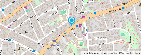 מפת הגעה אל מכבסה בשירות עצמי