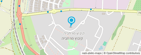 מפת הגעה אל חצר הקופורציה - קיבוץ מרחביה