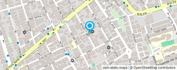 מפת הגעה אל גן ס.ז איריס