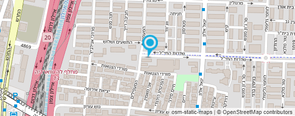 מפת הגעה אל מכון אגם - הפרעות אכילה