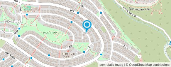 מפת הגעה אל בשביל החיים